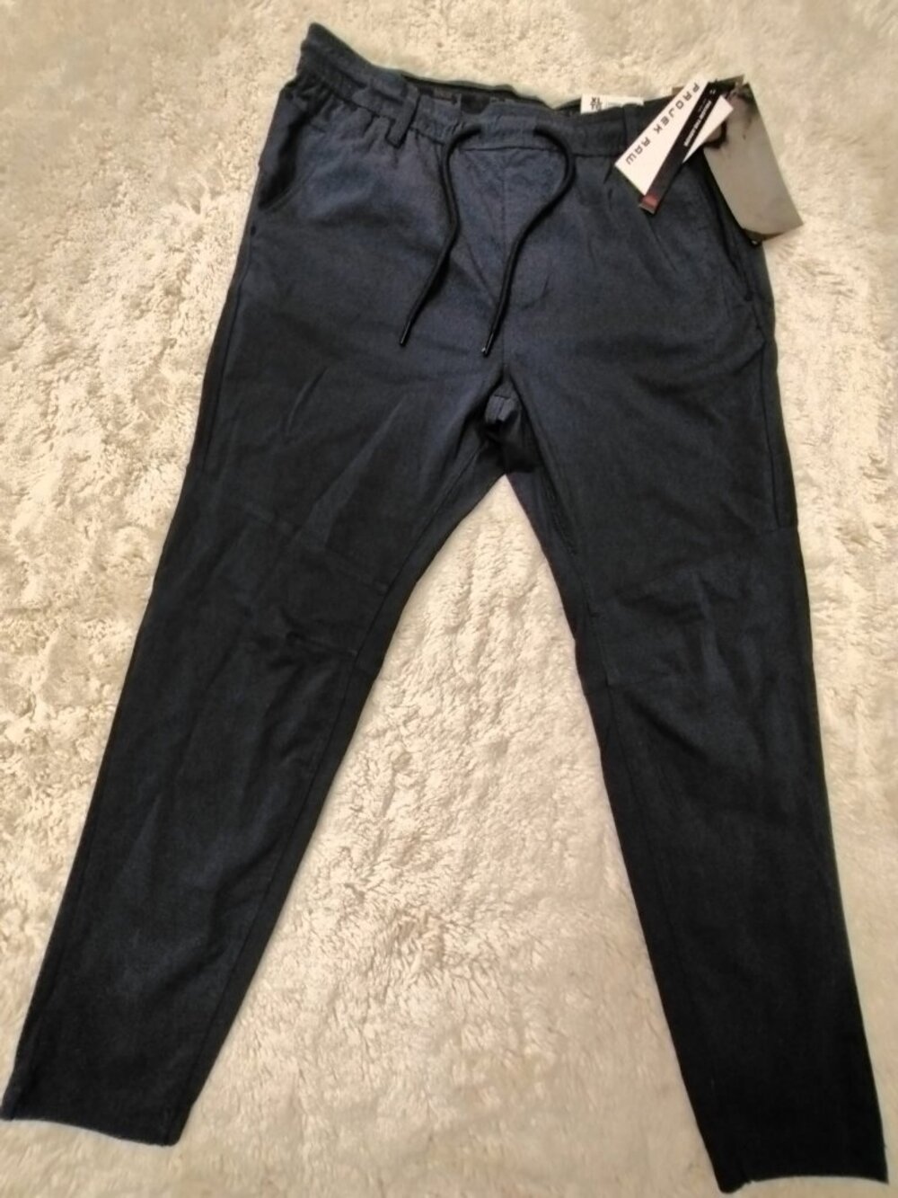 🆕 NWT Projek Raw Men's Smart Fit Stretch Pants XL Indigo Blue